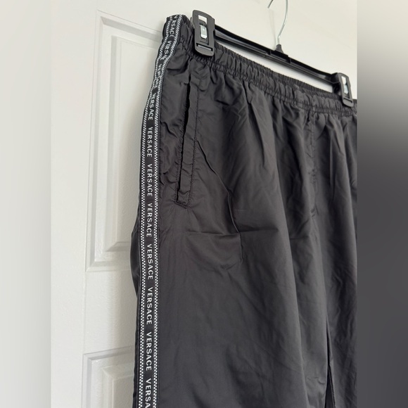 Versace Logo Track Pants Nylon Joggers